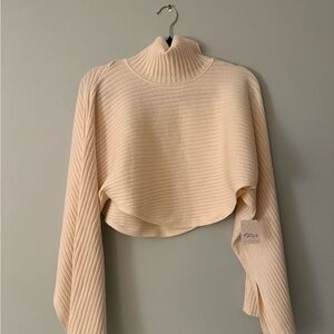 Free people cropped never worn with tags sweater